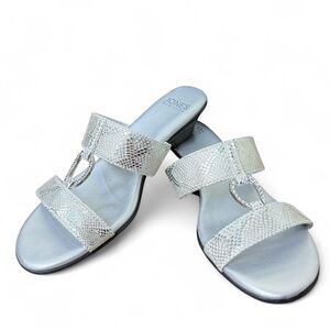 Jones New York Metallic Women's Sandals size 10W